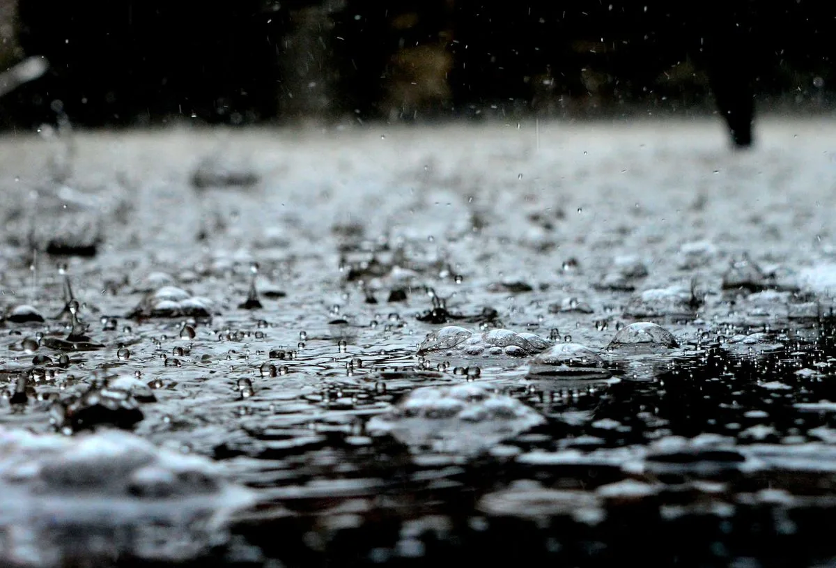 Dark storm clouds over North Texas signaling the heavy rain that tests drainage systems